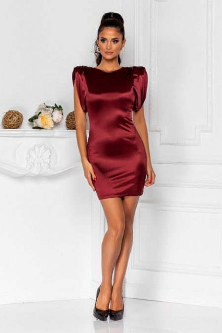 Sensy Burgundy Dress