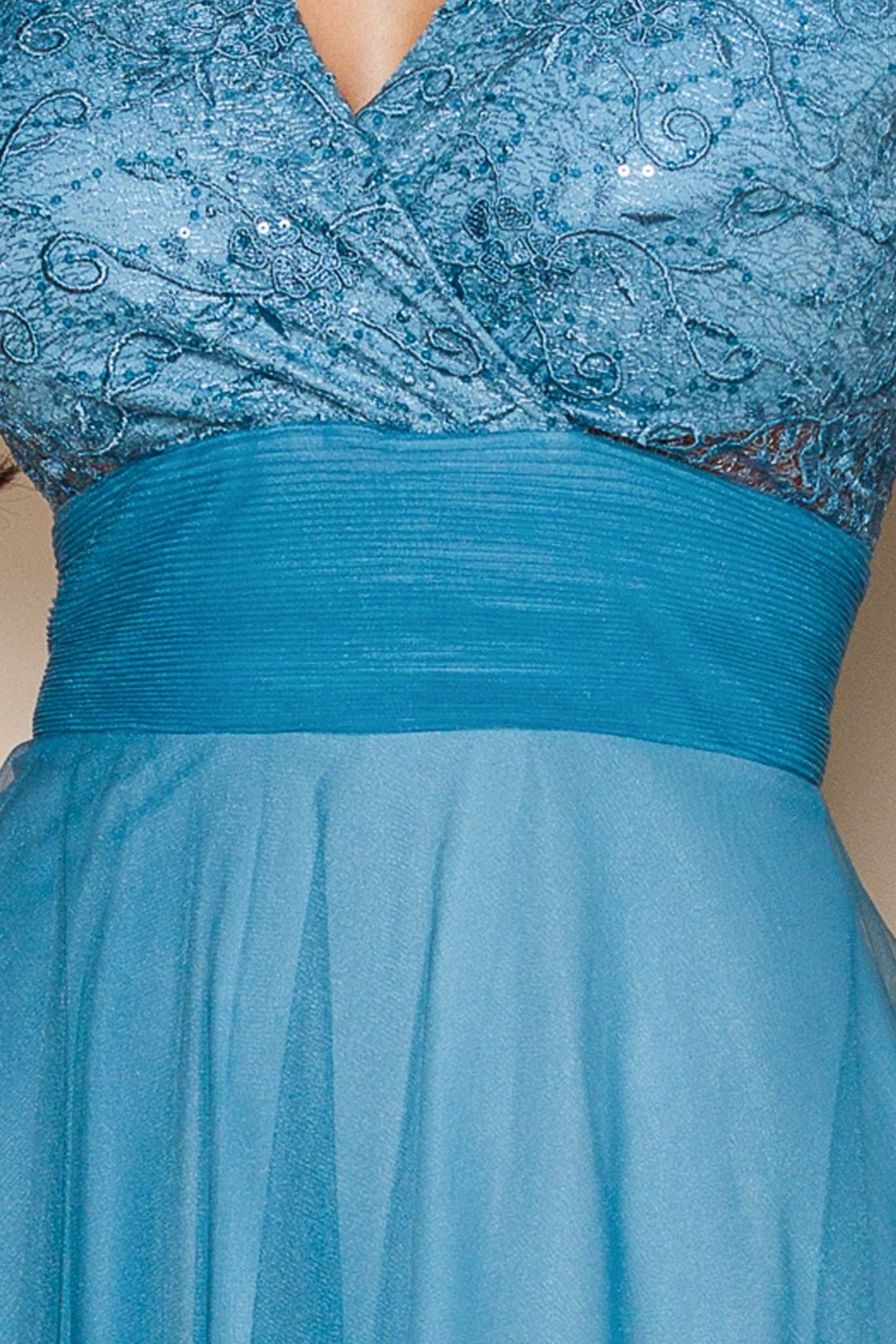 Σιέλ Μάξι Φόρεμα Με Δαντέλα Dinasty T2684 3