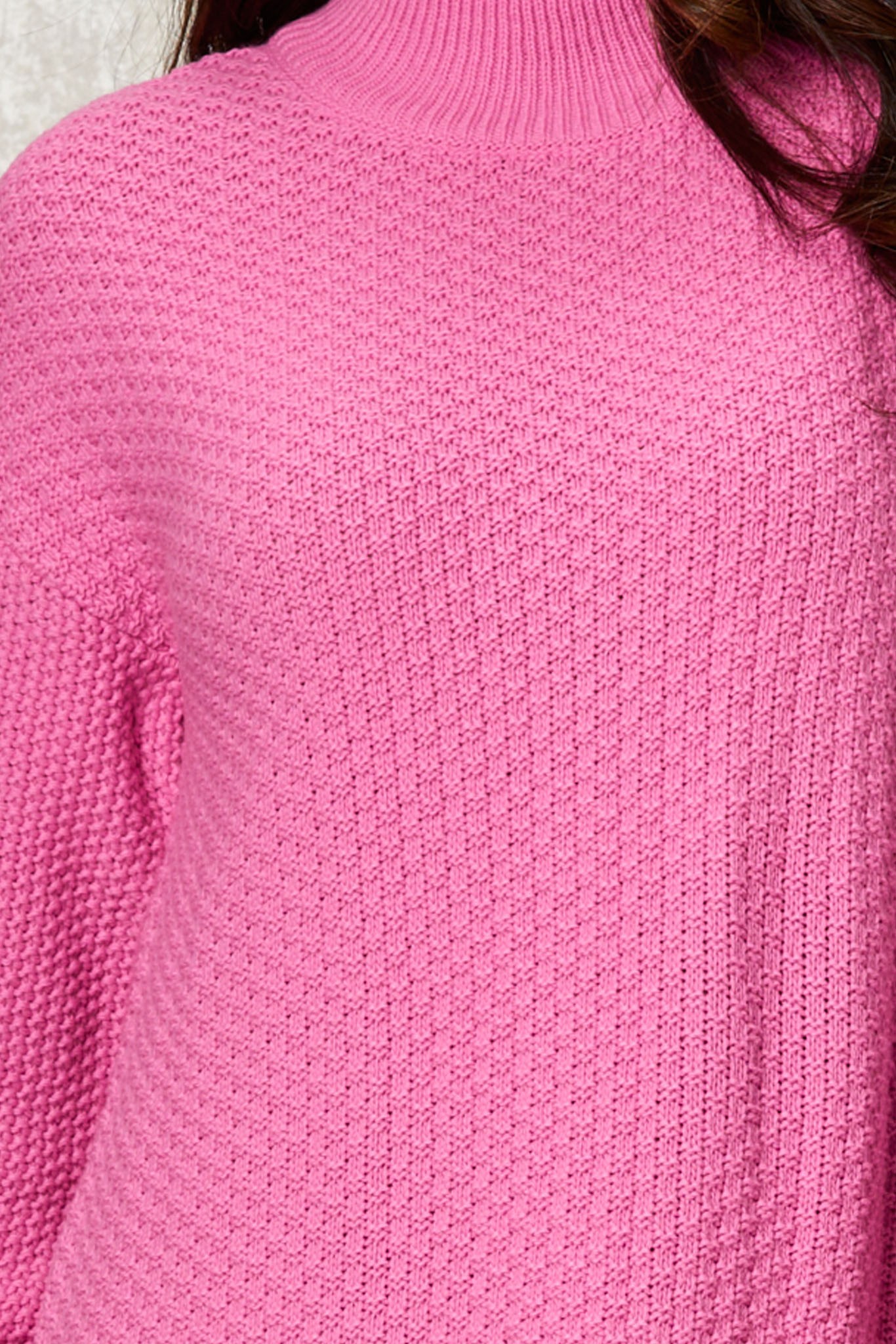 Ροζ Πλεκτό Φόρεμα Vika T1190 3