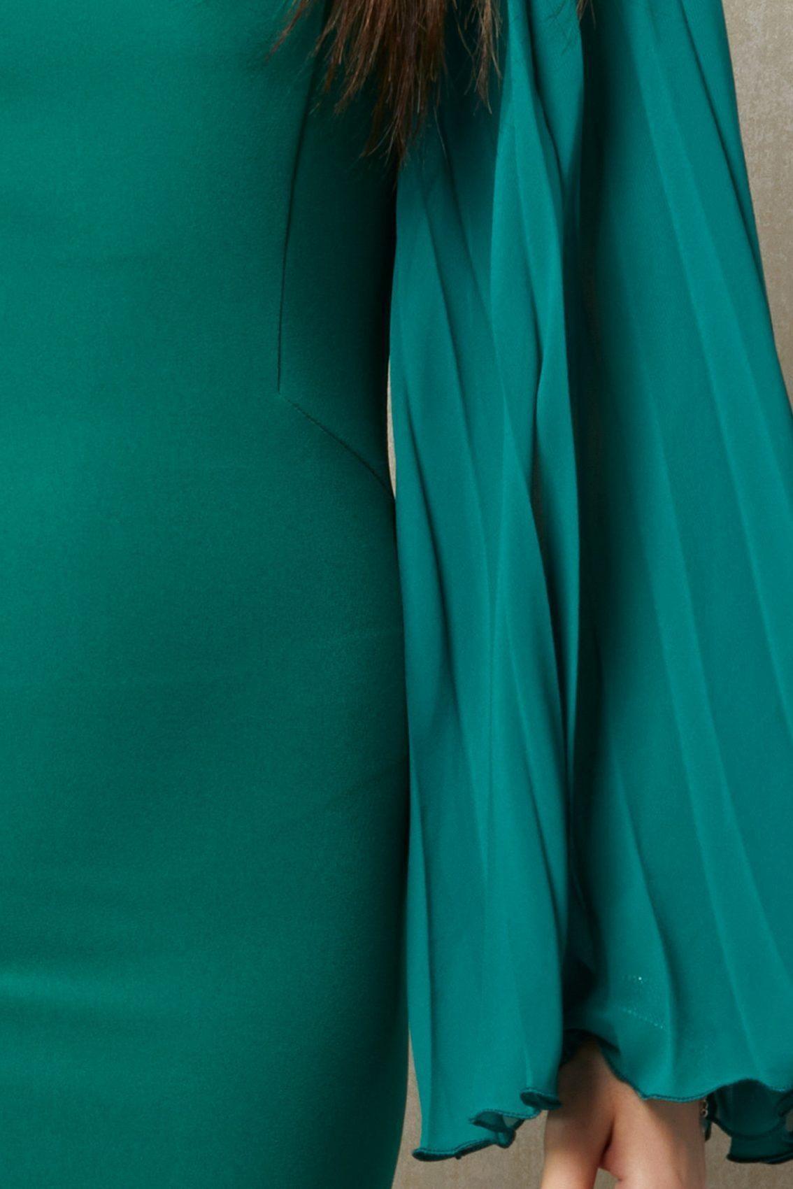 Πράσινο Μίνι Βραδινό Φόρεμα Olivia T1556 4