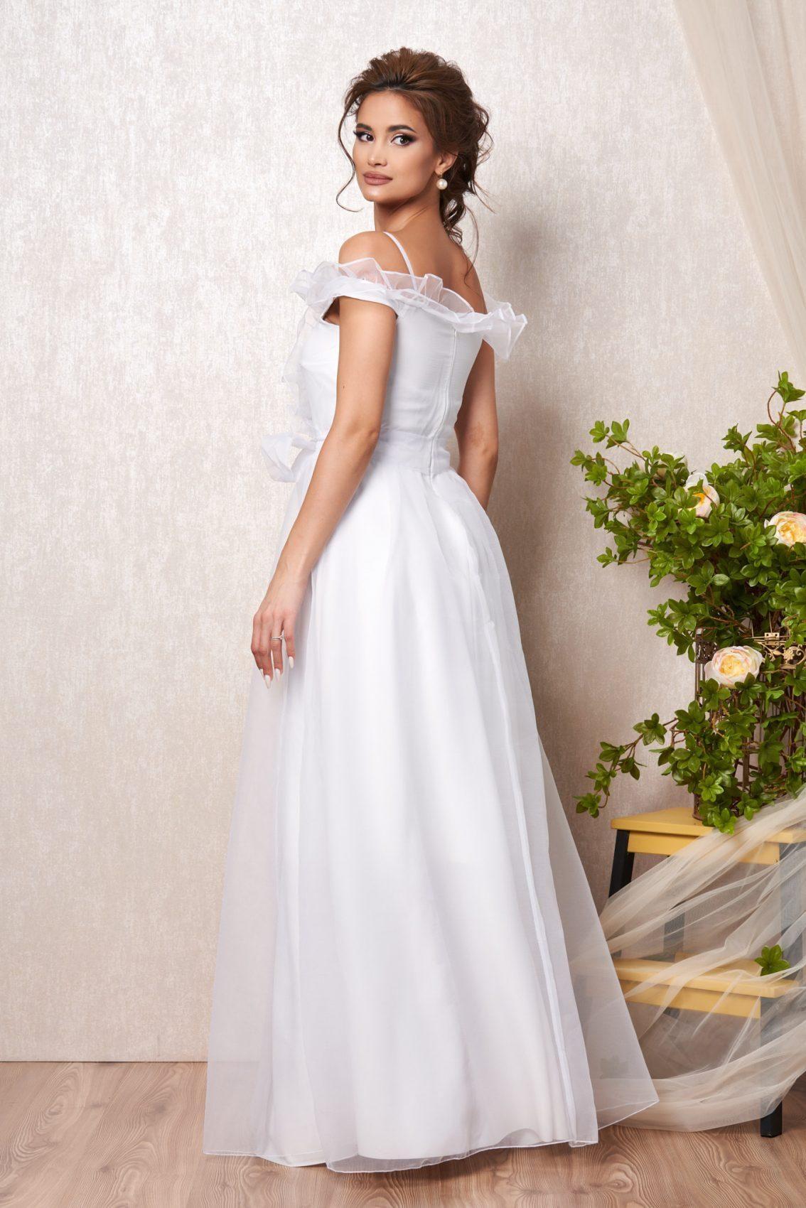 Λευκό Μάξι Νυφικό Φόρεμα Perfection T2352 2