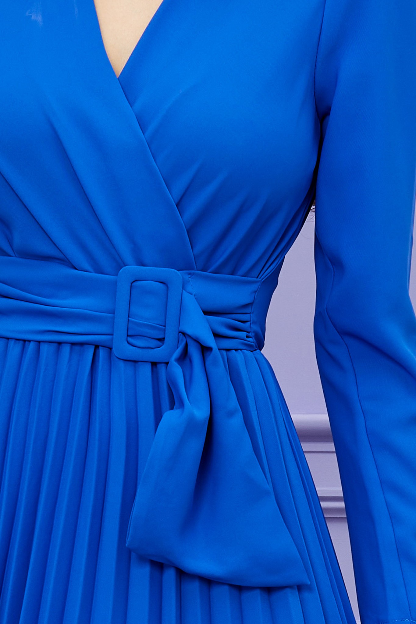 Μπλε Ρουά Μίντι Κρουαζέ Φόρεμα Iris B776 4