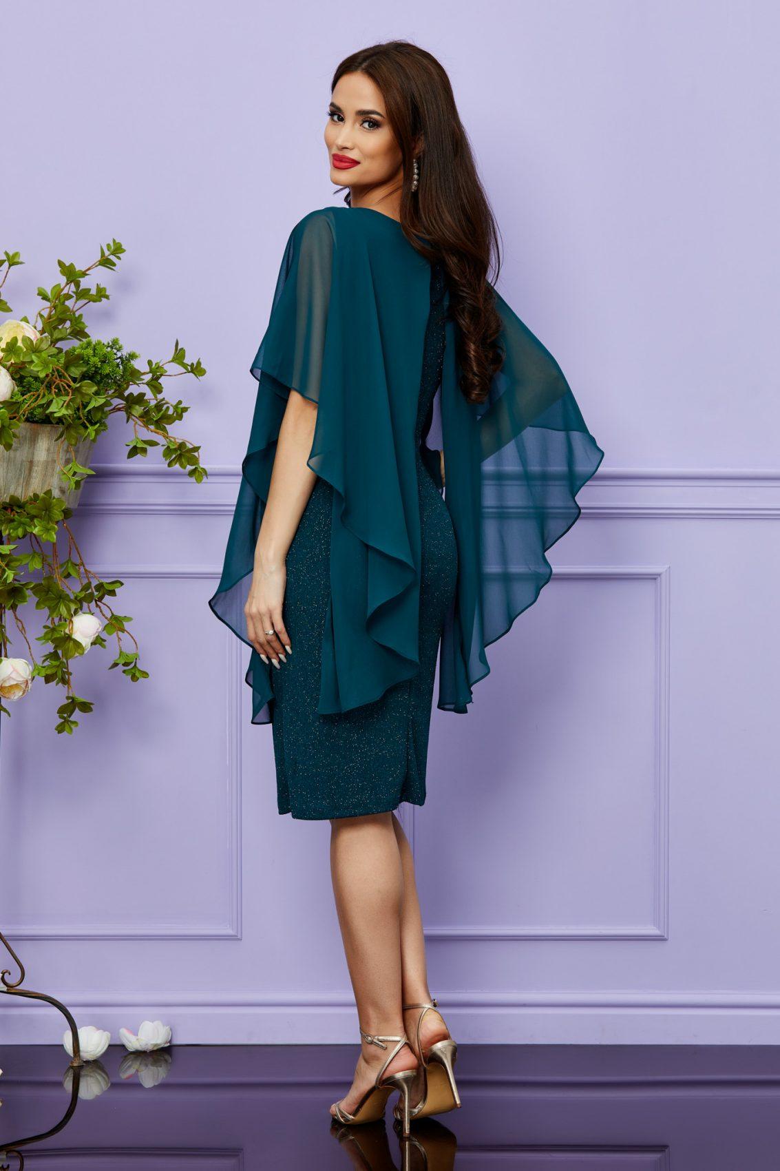 Πράσινο Βραδινό Φόρεμα Plus Size Tabitha T2453 2