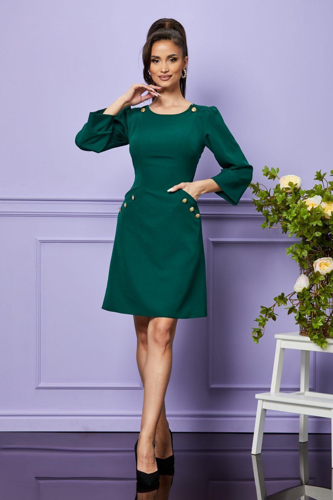 Πράσινο Φόρεμα Σε Άλφα Γραμμή Dorina T2393 1